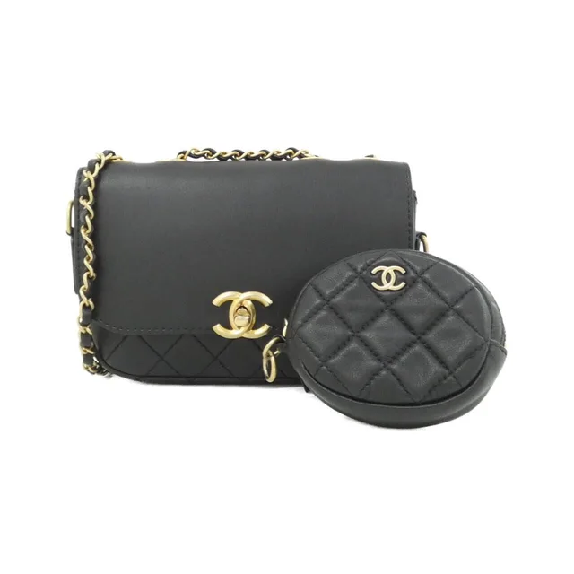 Chanel Shoulder Bag Black in Black from The Reluxe