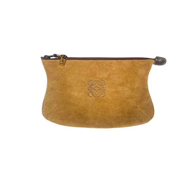 Loewe Women's Makeup and toiletry bags - Brown/Tan in red|neutral|brown from Depop, photo 1 of 1