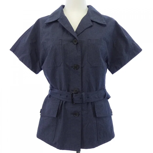 Dior Short Sleeve Shirt Navy in Navy from The Reluxe