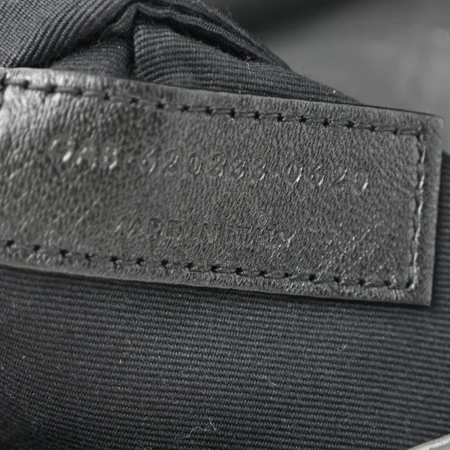 Saint Laurent Quilted Toy Loulou Puffer Monogram Chain Satchel Fog in Lambskin from FASHIONPHILE, photo 7 of 13