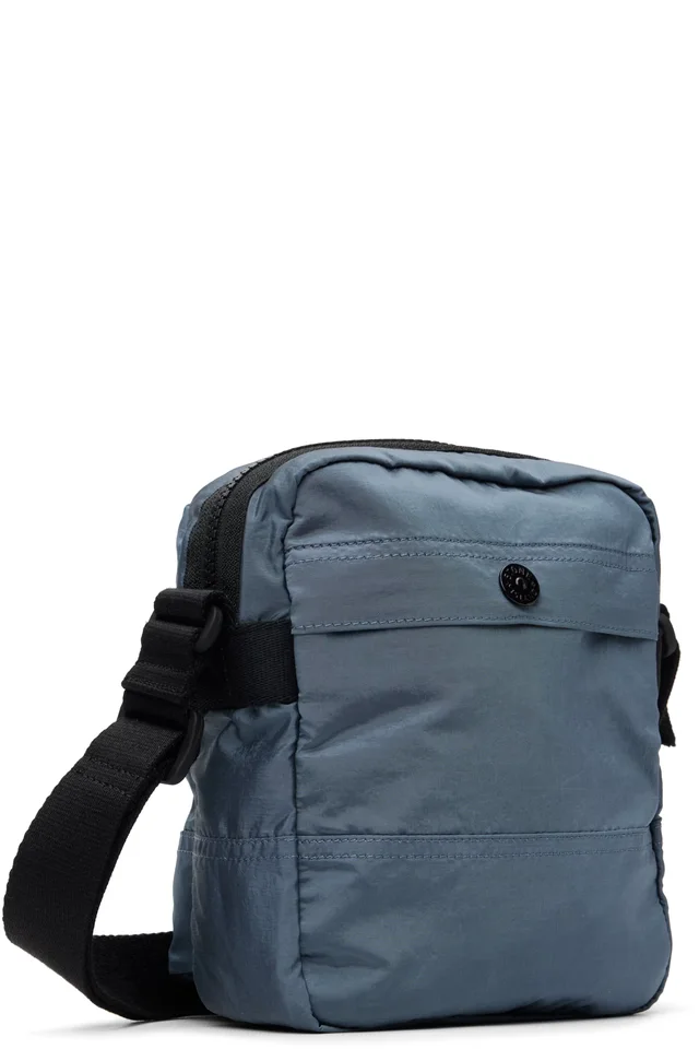 Stone Island Blue 9200015 Coated Nylon Metal ECONYL Bag, photo 3 of 4 from SSENSE