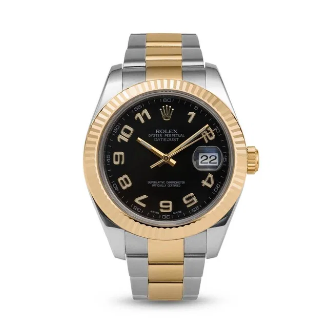 Rolex Datejust Automatic Chronometer Black Dial Mens Watch 116333 BKAO in silver|yellow|black|gold|gray from Jomashop.com