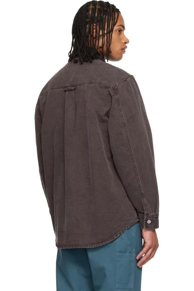 Carhartt Work In Progress Purple Mitch Overshirt, photo 3 of 4 from SSENSE