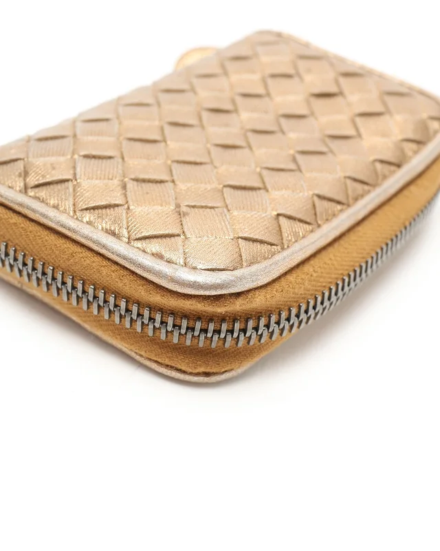 Bottega Veneta Intrecciato Zip Around Card Holder in Woven leather from A Retro Tale, photo 3 of 4