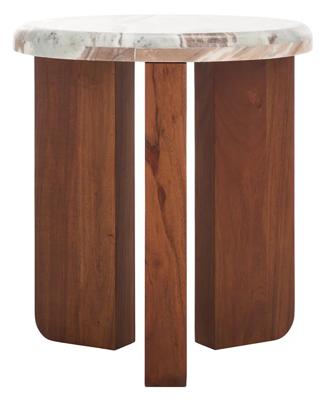 Safavieh Couture Malkin Marble Accent Table, image 1 of 1 from Rue La La