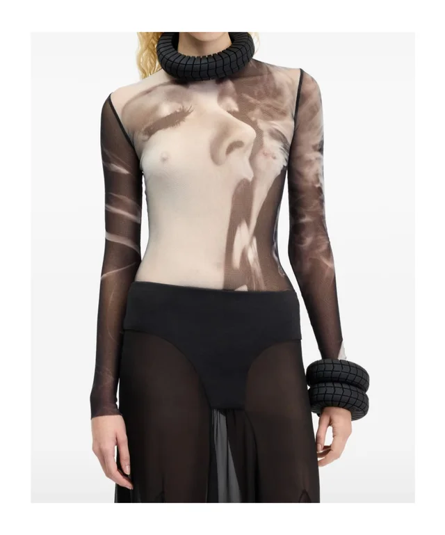 Jean Paul Gaultier Photographic Print Long Sleeve Top, photo 2 of 5 from SENSER