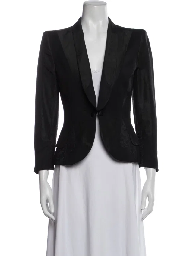 Alexander McQueen Vintage 2003 Blazer in black from The RealReal
