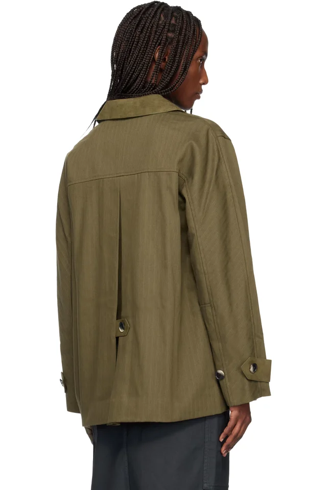 Khaki Proenza Schouler White Label Angela Jacket, photo 3 of 4 from SSENSE