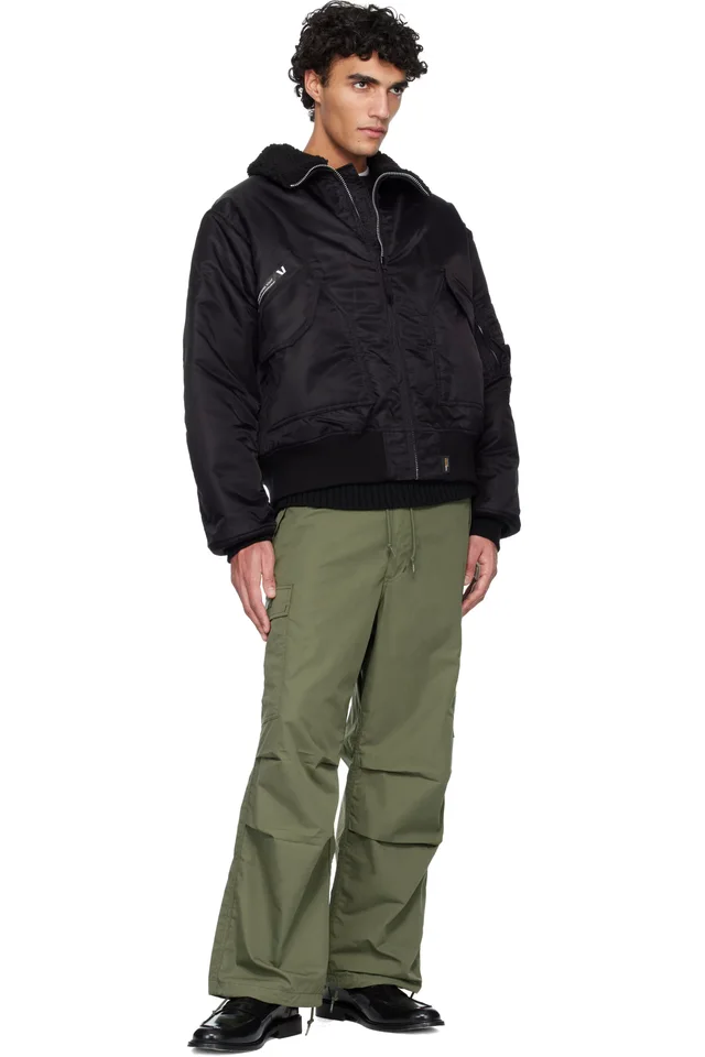 WTAPS Khaki Nyco Weather Cargo Pants, photo 4 of 4 from SSENSE