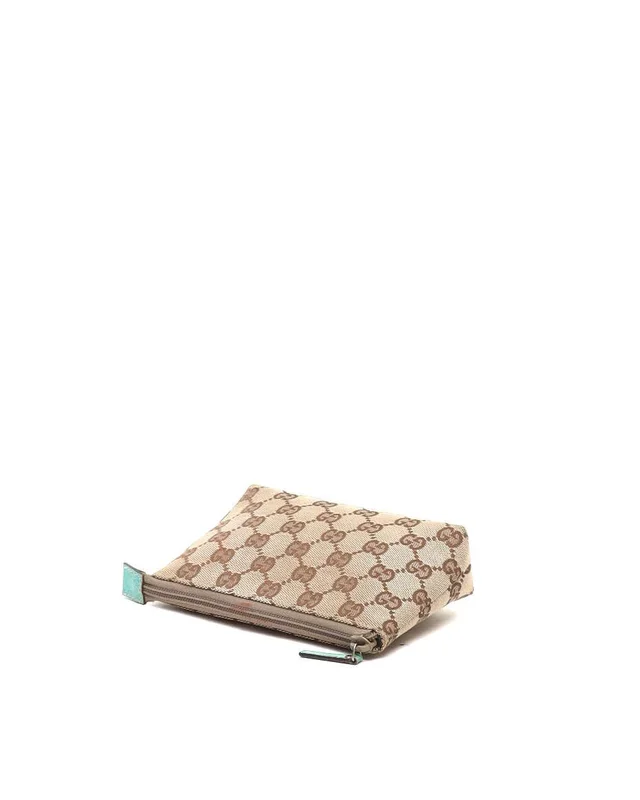 Gucci GG Canvas Leather Pouch in Canvas from A Retro Tale, photo 4 of 8