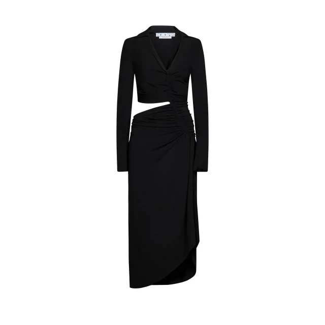 Off White Cut Out Midi Dress, photo 4 of 5 from Balardi