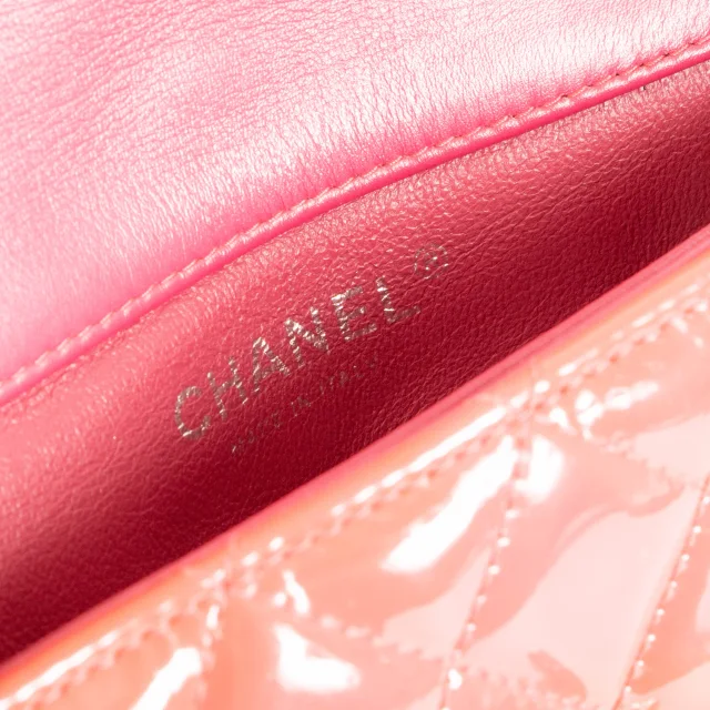 Chanel Red Patent Extra Mini Classic Flap Bag in Red Patent leather from Labellov, photo 7 of 9