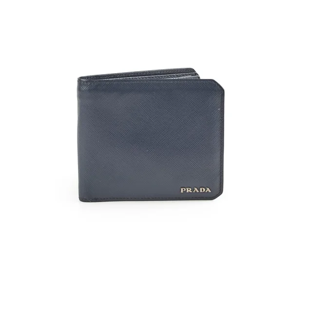 Prada Wallet Blue in Blue Saffiano leather from The Purse Affair