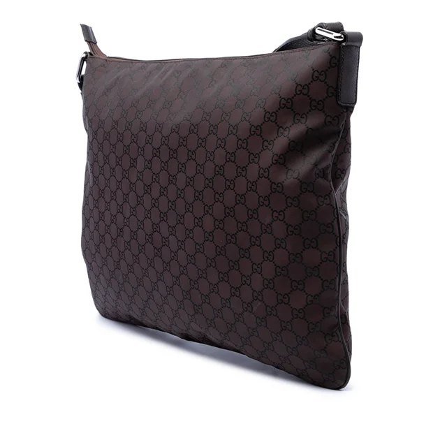 Brown Gucci GG Nylon Crossbody in Brown Nylon from Designer Revival, photo 2 of 2