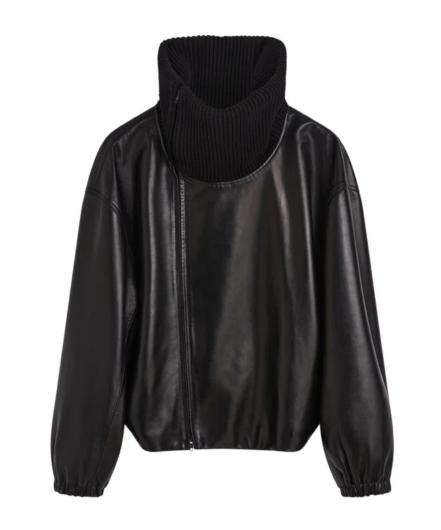 Phoebe Philo Ribbed-collar leather jacket from SENSER, photo 1 of 1
