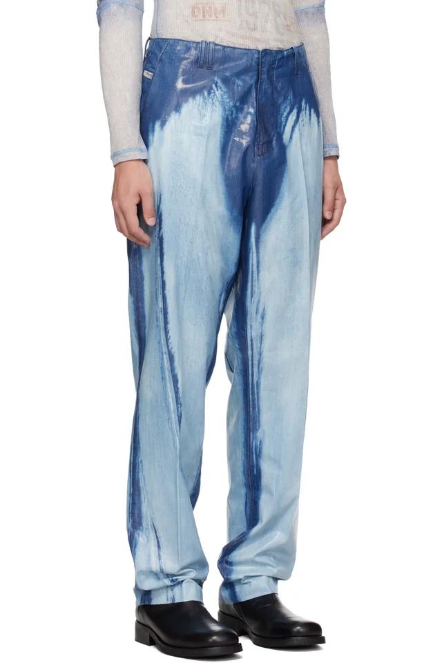 Diesel Blue Regular Waist D-ASKAR Slim Jeans, photo 2 of 4 from SSENSE