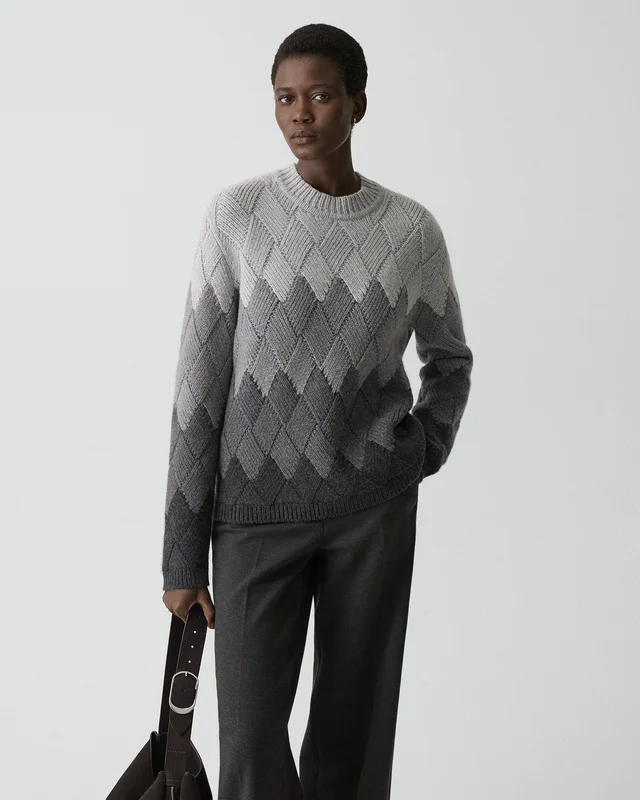 Theory Diamond Weave Sweater in Felted Wool-Cashmere from Theory, photo 1 of 1