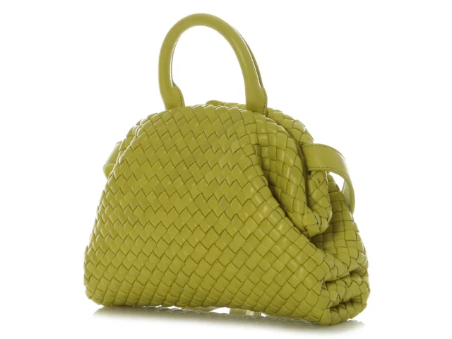 Bottega Small Kiwi Padded Intrecciato Top Handle Bag in Woven leather from Ann's Fabulous Finds, photo 3 of 9