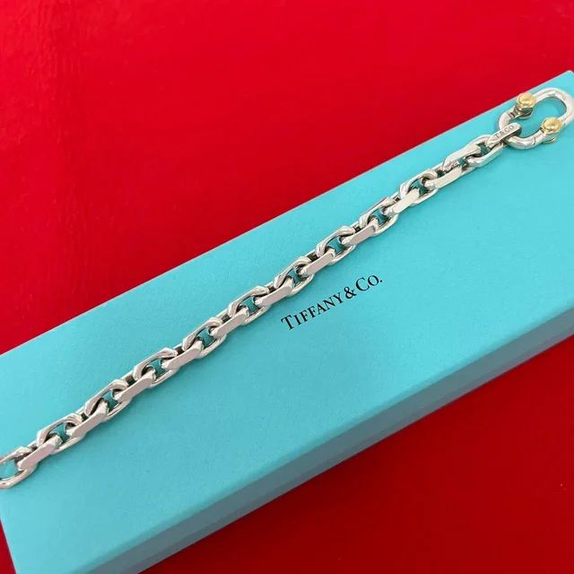Tiffany & Co. Makers Bracelet Silver Yellow Gold in Yellow from The Reluxe