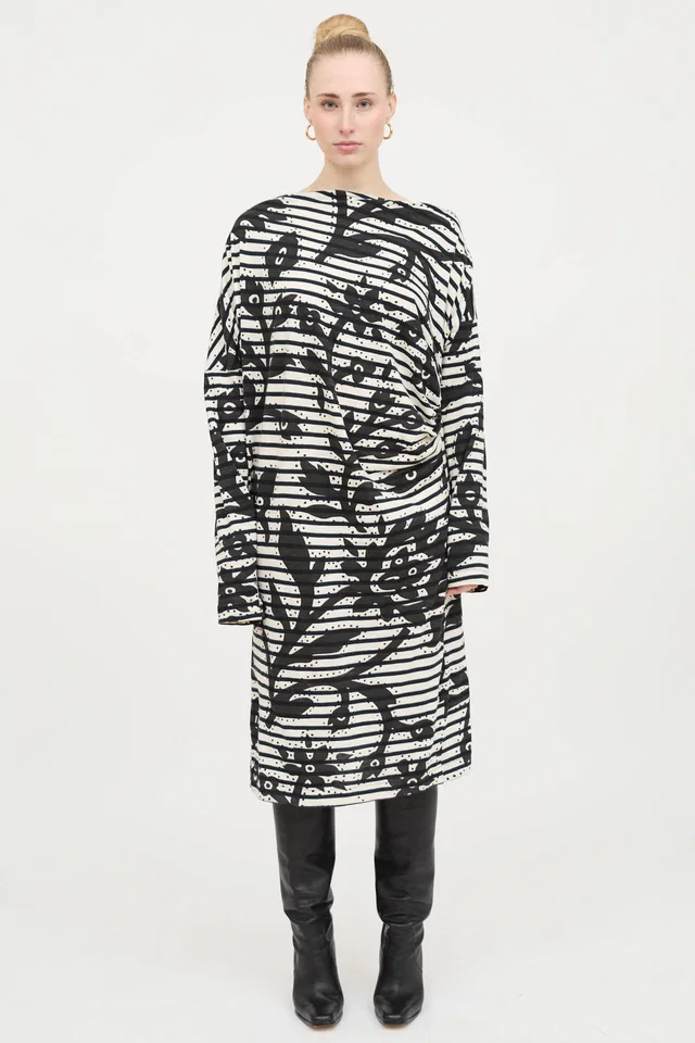 Vivienne Westwood Anglomania Cotton Patterned Dress in Multicolor from VSP Consignment