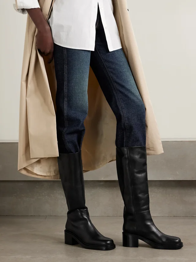 AEYDE Taito leather knee boots in Black, photo 2 of 2 from NET-A-PORTER (Canada)