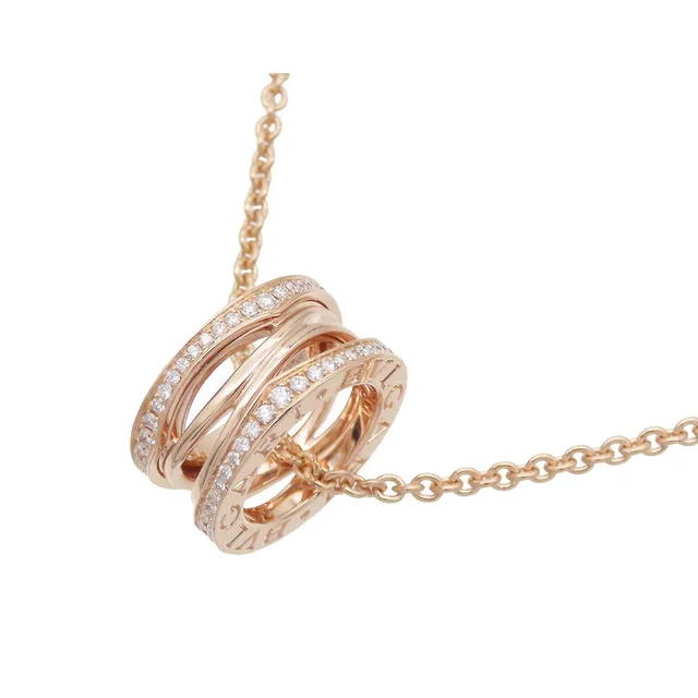 Bvlgari B.zero1 B-zero Necklace Pink Gold 18K Diamond One Legend in Pink from The Reluxe