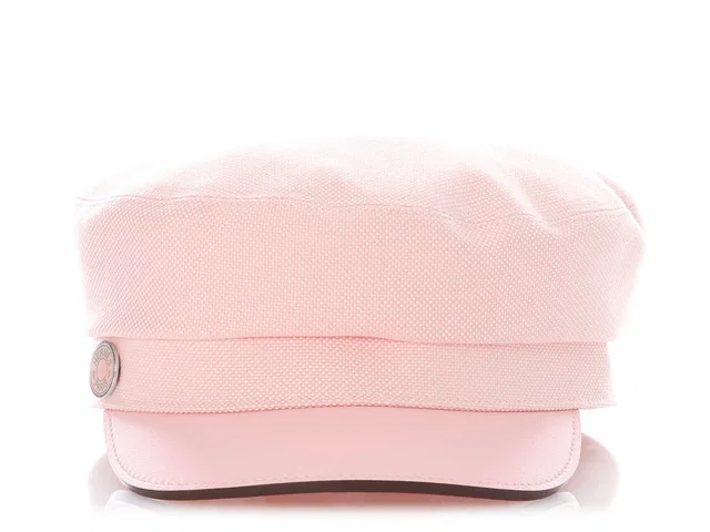 Hermès Rose Clair and Rose Sakura Deauville Plein Air Cap in Pink Silk from Ann's Fabulous Finds