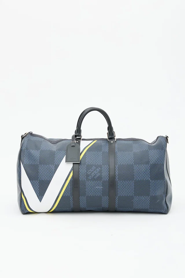 Louis Vuitton America's Cup Keepall 55 Duffle Bag in Coated canvas from VSP Consignment