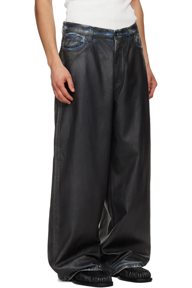Acne Studios Black Loose Fit 2023 Jeans, photo 2 of 4 from SSENSE