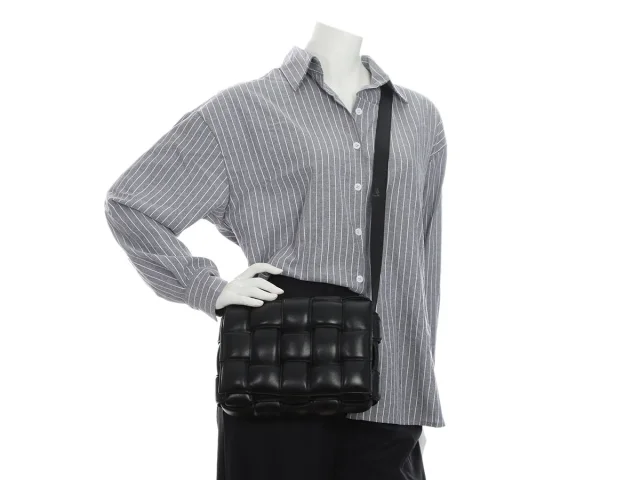 Bottega Veneta Maxi Black Padded Cassette Bag in Black Woven leather from Ann's Fabulous Finds, photo 9 of 9