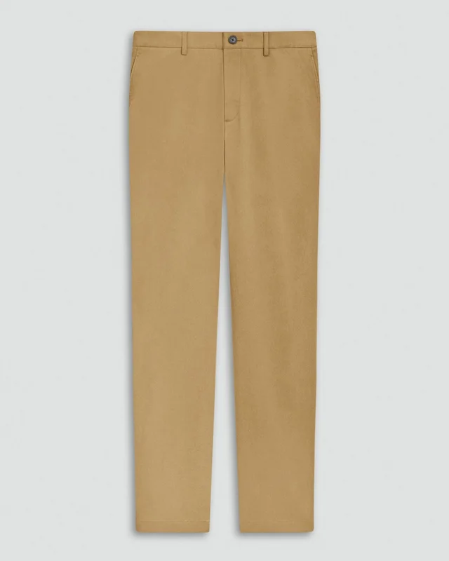 Theory Zaine Pant in Moonsoft Cotton in FRESH KHAKI 97% Cotton, 3% Spandex, photo 5 of 7 from Theory