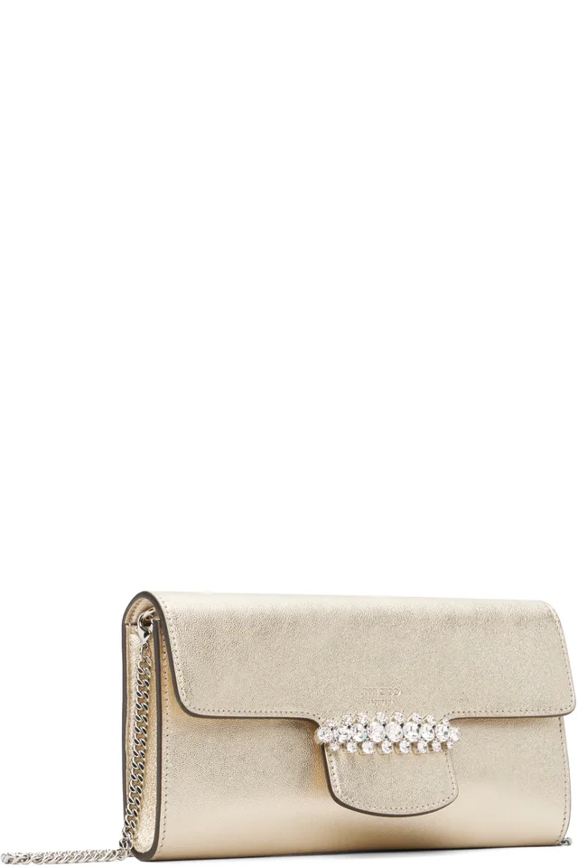 Jimmy Choo Gold Bing Wallet Chain Bag, photo 2 of 2 from SSENSE