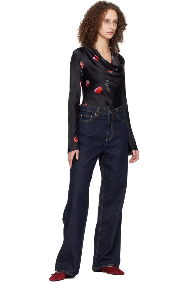 GANNI Blue Izey Jeans, photo 4 of 4 from SSENSE