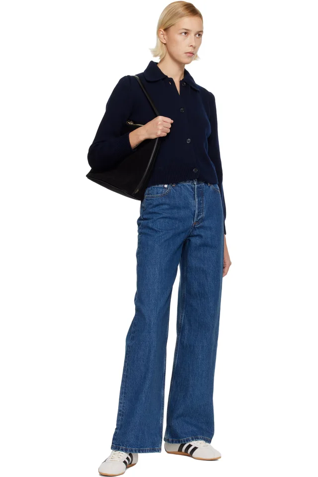 A.P.C. Indigo Elisabeth Jeans, photo 4 of 4 from SSENSE