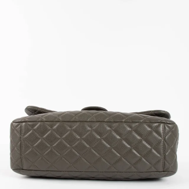 Chanel Khaki Calfskin XXL Flap Bag in Green Calfskin from Labellov, photo 9 of 9