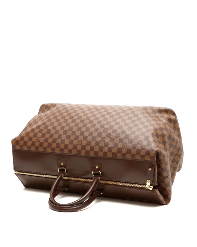 Louis Vuitton Damier Ebene Greenwich GM Weekend Bag in Brown Canvas from A Retro Tale, photo 4 of 9