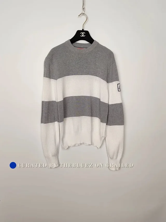 Moncler X Thom Browne Women's Knit Sweater in gray from Grailed