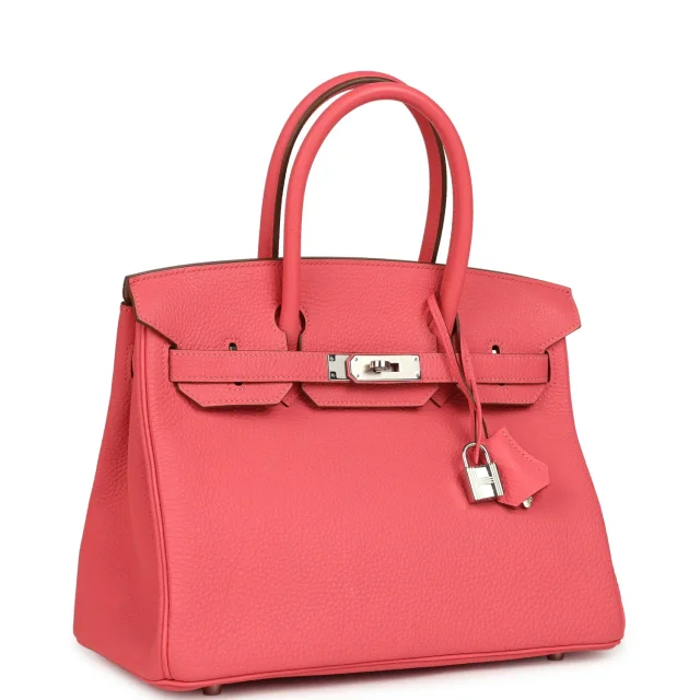 Hermès Birkin 30 Rose Lipstick Togo Palladium Hardware in Pink Togo leather from Madison Avenue Couture, photo 2 of 9