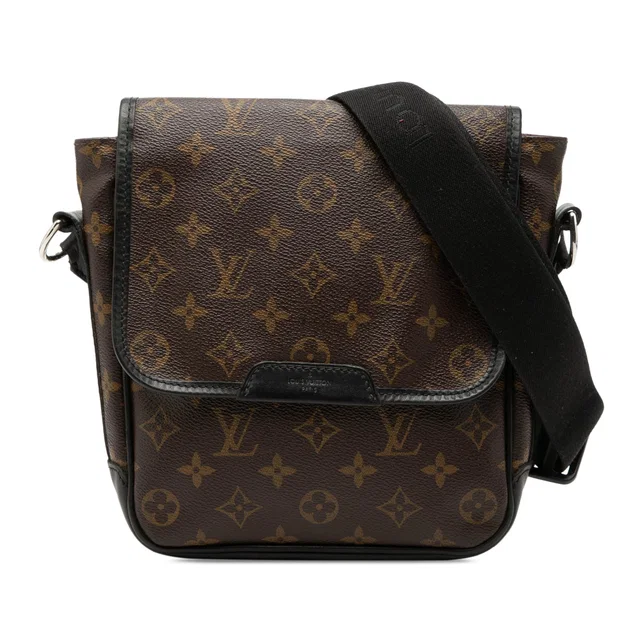 Brown Louis Vuitton Monogram Macassar Bass PM Crossbody Bag in Brown Leather from Designer Revival