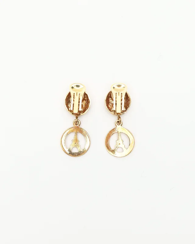 Celine Eiffel Tower Clip-on Earrings from A Retro Tale, photo 4 of 5