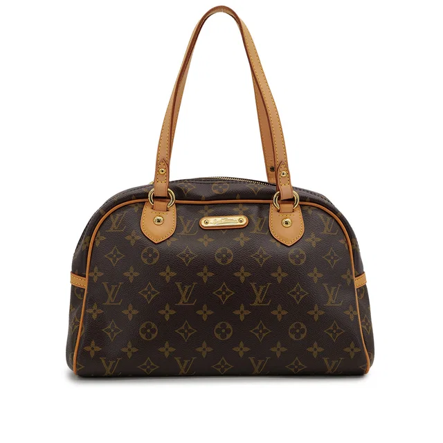 Louis Vuitton Monogram Montorgueil PM Hand Shoulder Bag Brown M95565 in Brown Coated canvas from Luxury Promise