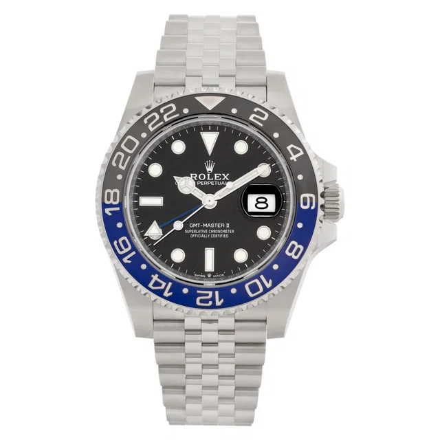 Unused Rolex GMT-Master II "Batgirl" 40mm 126710BLNR in Stainless Steel from Gray And Sons