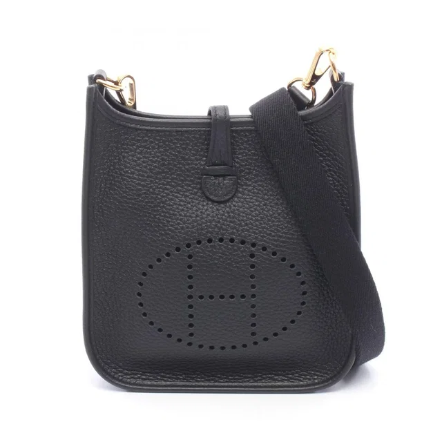 Hermès Shoulder Bag Evelyne TPM Black Leather Amazon in Black Leather from The Reluxe