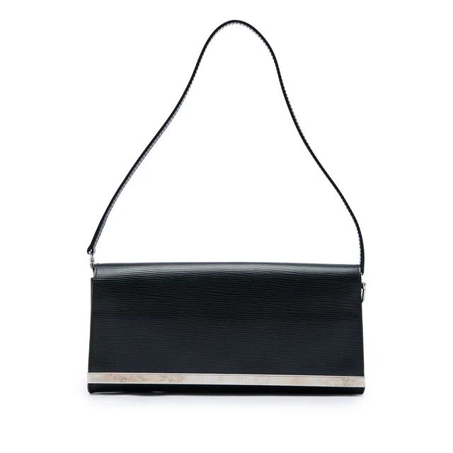 Black Louis Vuitton Epi Sevigne Clutch Shoulder Bag in Black Leather from Designer Revival