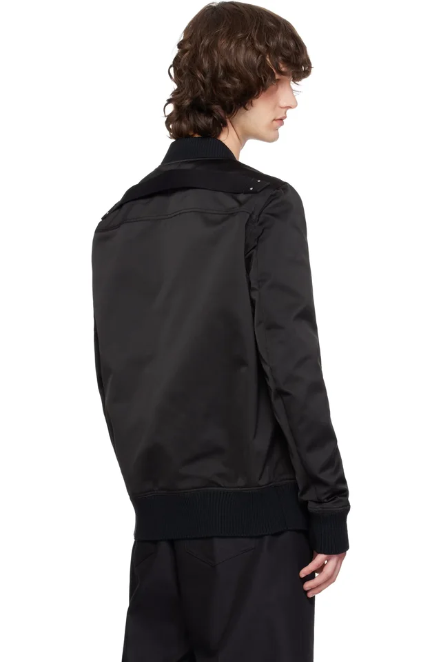 Rick Owens Black Temple Classic Flight Bomber Jacket, photo 3 of 4 from SSENSE