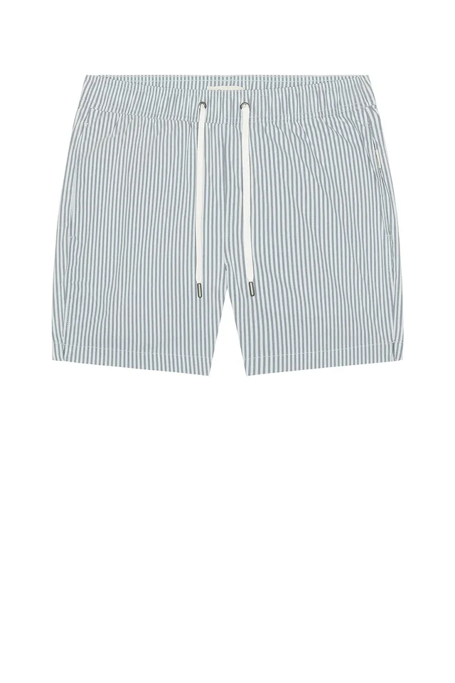 onia Charles 5" Swim Trunk in Blue Multi, photo 4 of 5 from REVOLVE (Canada)