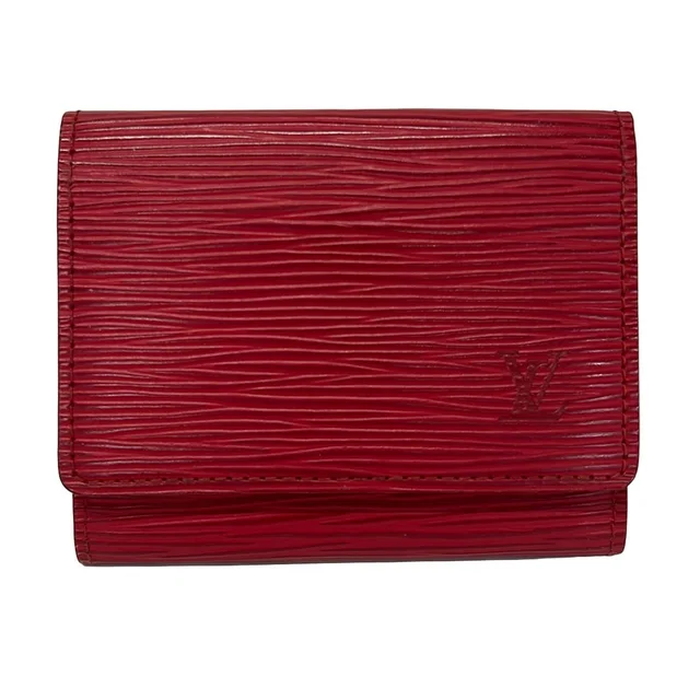 Louis Vuitton Business Card Case Epi Envelope Holder Rouge Leather in Red Leather from The Reluxe
