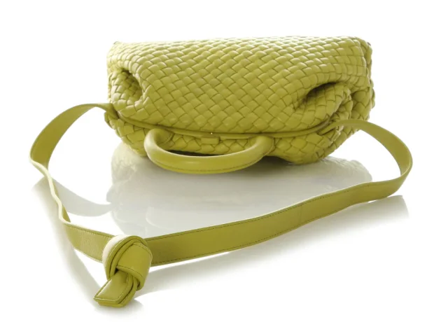 Bottega Small Kiwi Padded Intrecciato Top Handle Bag in Woven leather from Ann's Fabulous Finds, photo 7 of 9