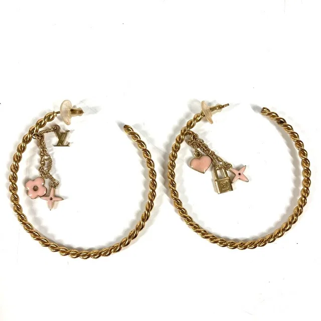 Louis Vuitton Earrings Creole All Metal Gold in Gold from The Reluxe