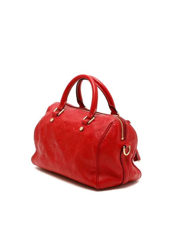 Louis Vuitton Monogram Empreinte Speedy Bandoulière 25 Bag in Leather from A Retro Tale, photo 3 of 9